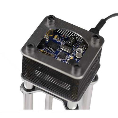 Assembled IV-18 Fluorescent Tube Clock 6 Digital Display Aluminum Alloy Energy Pillar With Remote Control