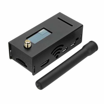 Assembled MMDVM Hotspot Board Support P25 DMR YSF + Raspberry Pi Zero + OLED Display + Antenna + Aluminum Enclosure Case Kit