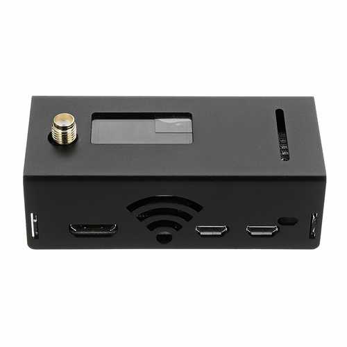 Assembled MMDVM Hotspot Board Support P25 DMR YSF + Raspberry Pi Zero + OLED Display + Antenna + Aluminum Enclosure Case Kit