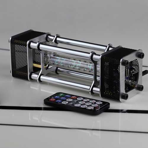 Unassembled IV-18 Fluorescent Tube Clock Kit DIY 6 Digital Display Energy Pillar With Remote Control