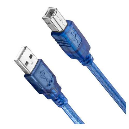 30pcs 30CM Blue USB 2.0 Type A Male to Type B Male Power Data Transmission Cable For  UNO R3 MEGA 2560