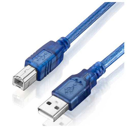 30pcs 30CM Blue USB 2.0 Type A Male to Type B Male Power Data Transmission Cable For  UNO R3 MEGA 2560