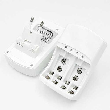 Palo C801N 4 Slot AA AAA 2 Slot 9V NI-CD NI-MH Rechargeable Battery Charger