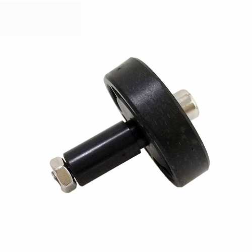 2Pcs Black Rubber Bearing Wheels for Chassis Tank Car