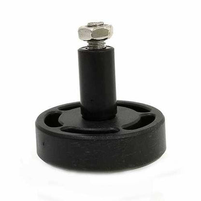 2Pcs Black Rubber Bearing Wheels for Chassis Tank Car