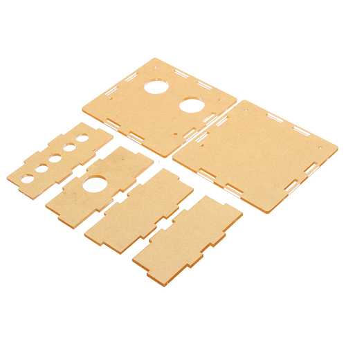 5pcs Transparent Acrylic Housing Shell For 6J1 Tube Preamplifier Amplifier Module Case