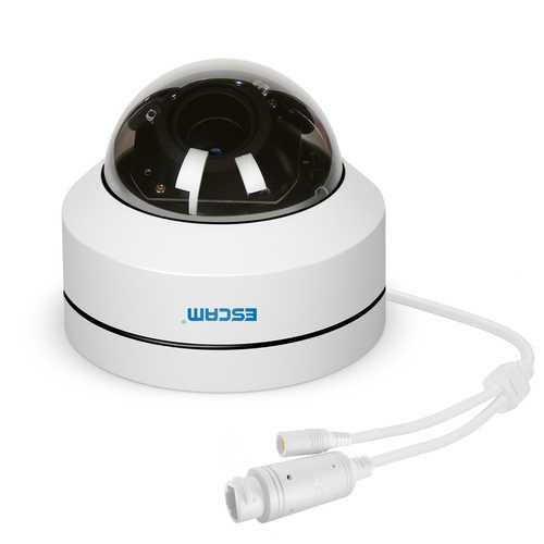 ESCAM PVR002 2MP 1080P PTZ 4X Zoom 2.8-12mm Lens Waterproof POE Dome IP H.265 Camera Support ONVIF IR distance 15m Private Cloud Protocol