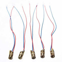 将图片加载到图库查看器，50 pcs DC 5V 5mW 650nm 6mm Laser Dot Diode Module Red Copper Head Tube
