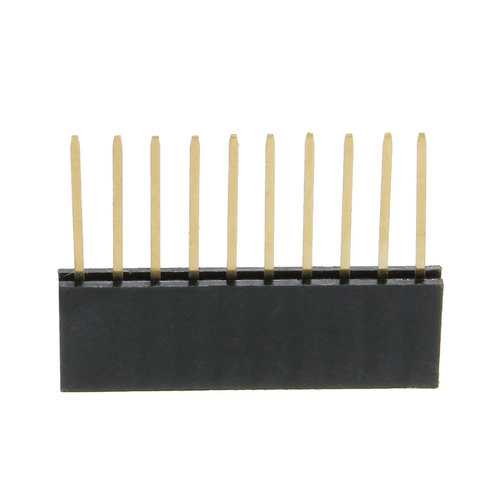 50pcs 10P 2.54MM Stackable Long Connector Female Pin Header
