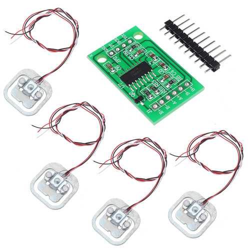 4pcs DIY 50KG Body Load Cell Weight Strain Sensor Resistance With HX711 AD Module