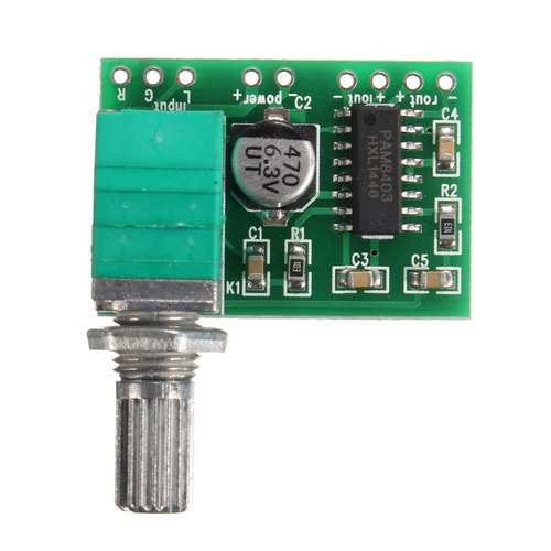 3pcs PAM8403 2 Channel USB Power Audio Amplifier Module Board 3Wx2 Volume Control