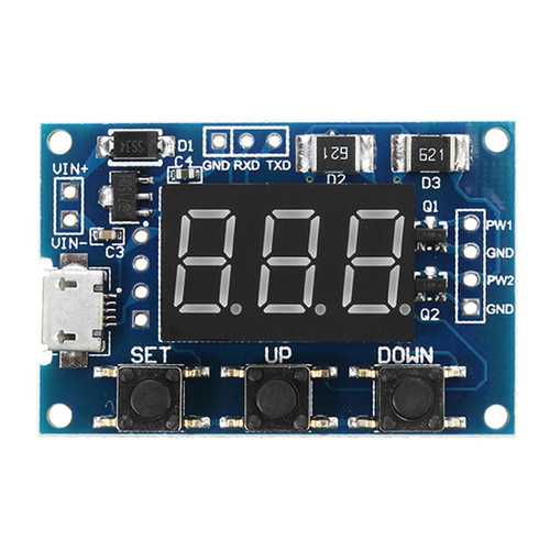 5pcs 2 Channel PWM Generator Module Pulse Frequency Duty Cycle Adjustable Square Wave Rectangle Signal Generator For Stepper Motor Driver