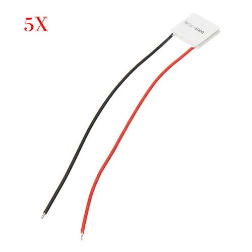 5pcs TES1-4903 20x20x3.6mm 5V 3A Thermoelectric Cooler Semiconductor Refrigeration Film Heatsink Peltier Plate Module