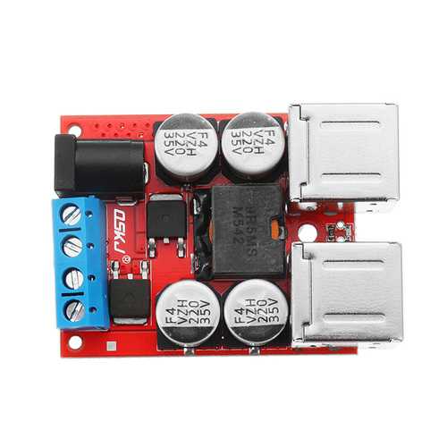 3pcs DC8V-35V To 5V 8A Power Step Down Module 4-Port USB Mobile Phone Car Charger Support Fast Charge