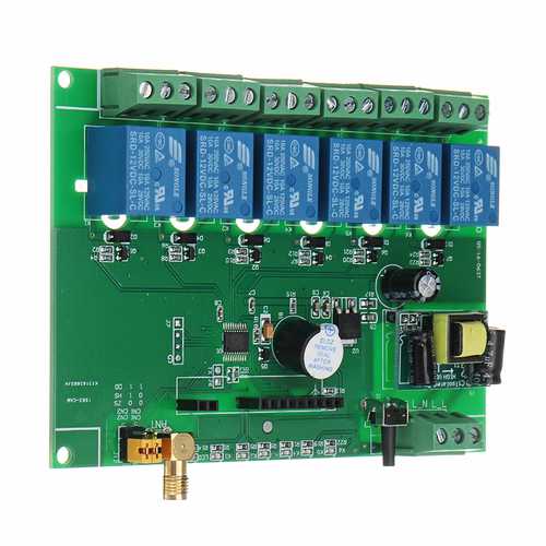 DC 12V 6 Channel DIY Receiver Relay Module Board With Wireless RF Remote Control Switch