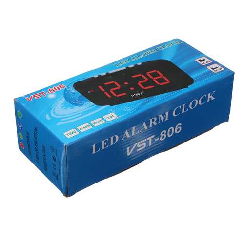 VST-806 LED Alarm Clock Timer 1.8 Inch Display 24-Hour System Fashion Multi-function