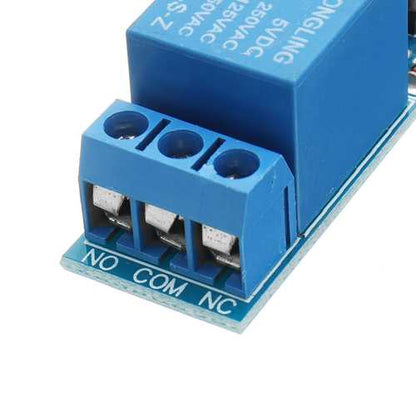 5pcs 5V Low Level Trigger One 1 Channel Relay Module Interface Board Shield DC AC 220V PIC AVR DSP ARM MCU Geekcreit for Arduino - products that work with official Arduino boards