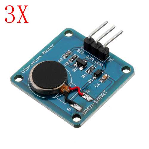 3pcs Vibration Motor Module Mini Flat Vibrating DC Motor Geekcreit for Arduino - products that work with official Arduino boards