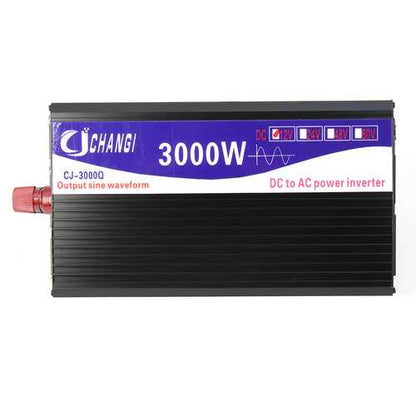 3000W Power Inverter Pure Sine Wave 12V DC To 220VAC Transmitter