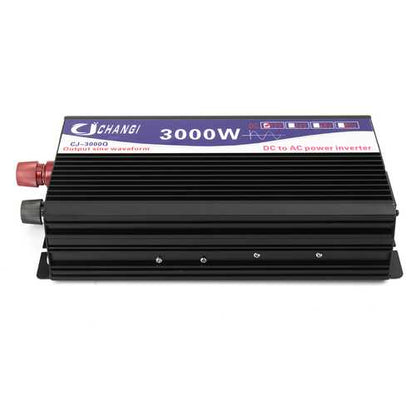 3000W Power Inverter Pure Sine Wave 12V DC To 220VAC Transmitter