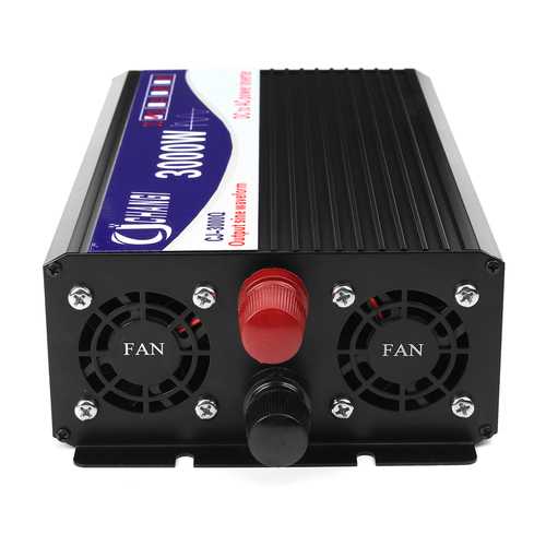 3000W Power Inverter Pure Sine Wave 12V DC To 220VAC Transmitter