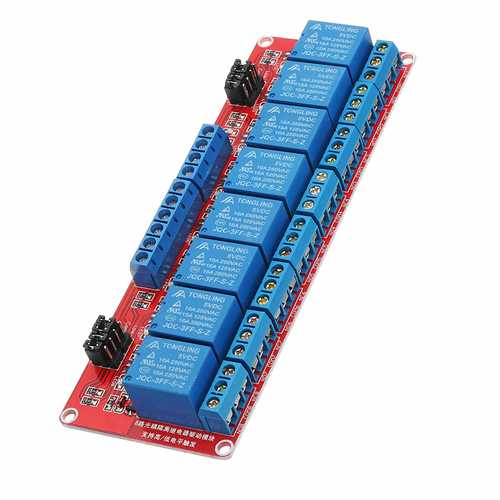 5V 8 Channel Level Trigger Optocoupler Relay Module Geekcreit for Arduino - products that work with official Arduino boards