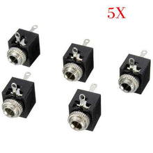 Cargar imagen en el visor de la galería, 25pcs PCB Panel Mount 3.5mm Female Earphone Socket Jack Connector
