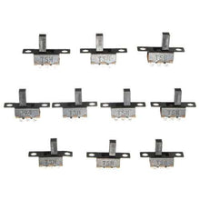 将图片加载到图库查看器，50Pcs Black Mini Size SPDT Slide Switches On-Off 100V 2A DIY Material Toggle Switch
