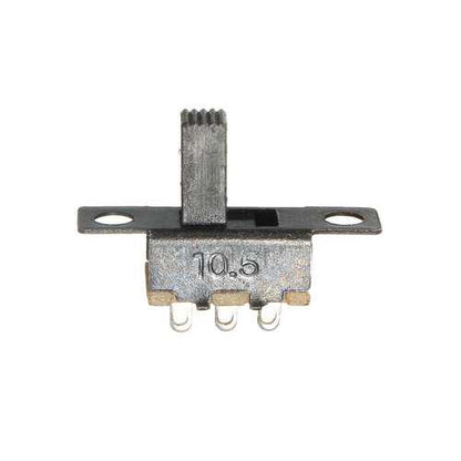 50Pcs Black Mini Size SPDT Slide Switches On-Off 100V 2A DIY Material Toggle Switch