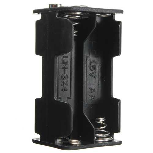 3pcs 4-Slot 4 x AA Battery Holder Back To Back Holder Case Box