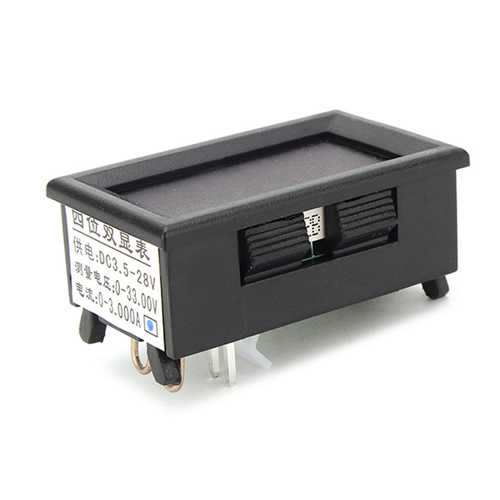 3pcs RIDEN? 0-33V 0-3A Four Bit Voltage Current Meter DC Double Digital LED Red+Blue Display Volt Meterr Ammeter