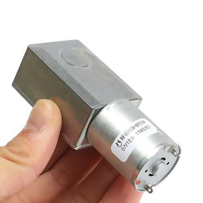 3Pcs 12V 2RPM Reversible High Torque Turbo Worm JGY370 Geared DC Motor