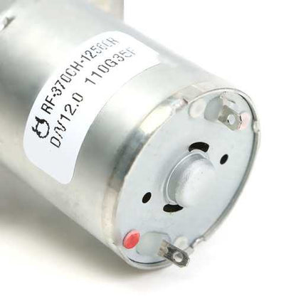 3Pcs 12V 2RPM Reversible High Torque Turbo Worm JGY370 Geared DC Motor