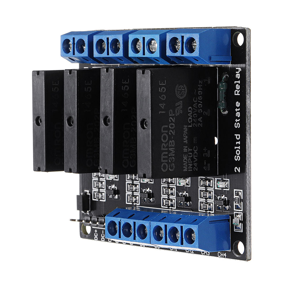 4 Channel DC 24V Relay Module Solid State High and low Level Trigger 240V2A Geekcreit for Arduino - products that work with official Arduino boards