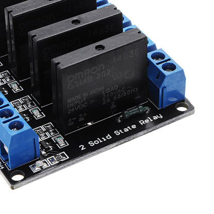 4 Channel DC 24V Relay Module Solid State High and low Level Trigger 240V2A Geekcreit for Arduino - products that work with official Arduino boards