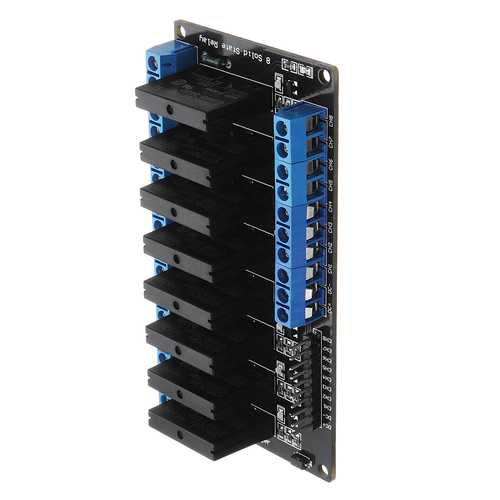 8 Channel DC 24V  Relay Module Solid State High and low Level Trigger 240V2A