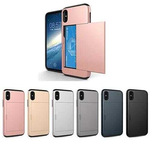 Open Sesame iPhone Case And Credit Card Storage -Size: iPhone X Max, Color: Black