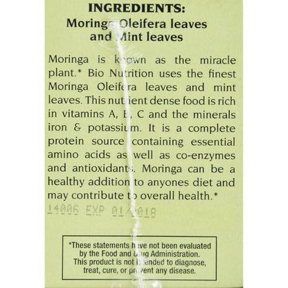 Bio Nutrition - Tea - Moringa Mint - 30 Bags