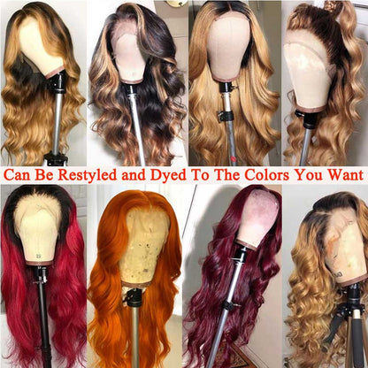 13x4 Lace Front Human Hair Wigs Brazilian Body Wave Lace Front Wig 360 HD Lace Frontal Wigs For Women Human Hair Closure Wig