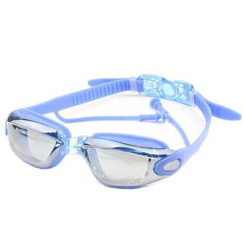 Go Go Goggles Swimming Glasses With Ear Plugs - Color: Summer Blue