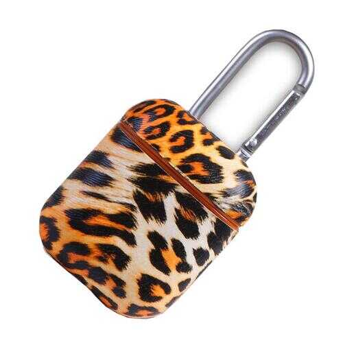 Habitat Air Pod Protective Cover Case In Leopard Print - Color: Brown