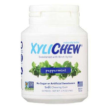 将图片加载到图库查看器，XyliChew Chewing Gum - Sugar Free Peppermint - 60 Piece Jar - Case of 4
