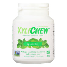 将图片加载到图库查看器，XyliChew Chewing Gum - Sugar Free Spearmint - 60 Piece Jar - Case of 4
