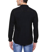 Cargar imagen en el visor de la galería, Black Denim Cotton Casual Short Kurta for Men
