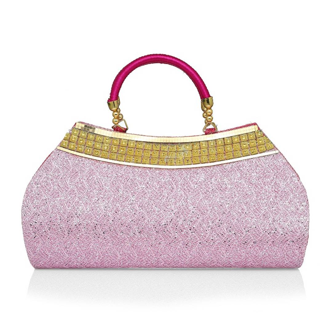 Clutch In Pink Colour