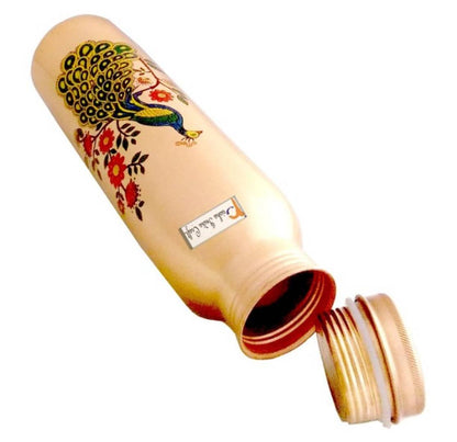 Golden Pure Copper Water Bottle 1000 ml