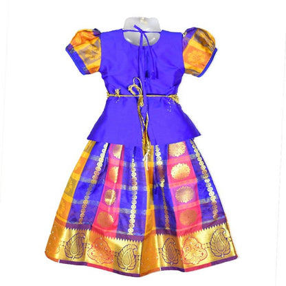 Adorable Blue Silk Blend Lehenga Cholis