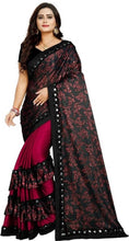 Cargar imagen en el visor de la galería, Banglory Maalai Polyester Blend Saree with Blouse Piece
