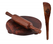 Load image into Gallery viewer, Wooden Chakla Belan Set With One Wooden Ladle
