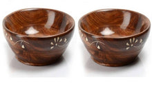 將圖片載入圖庫檢視器 Wooden Snacks Bowls (For Dry Snacks/Dry Fruits) Set of 2
